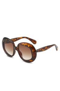 Leopard Print Frame With Double Tea Accents