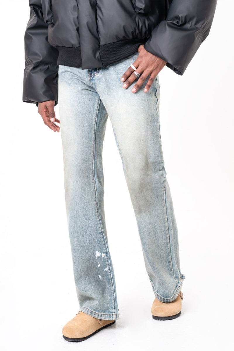 Vintage Distressed Straight Jeans - EU Only