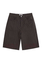 Vintage Plaid Embroidered Shorts
