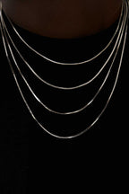 Box Chain Silver Necklace