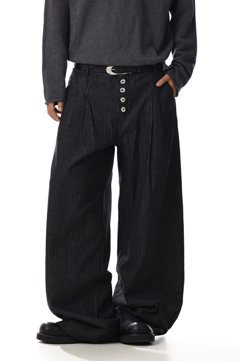 Five Button Pleated Pants