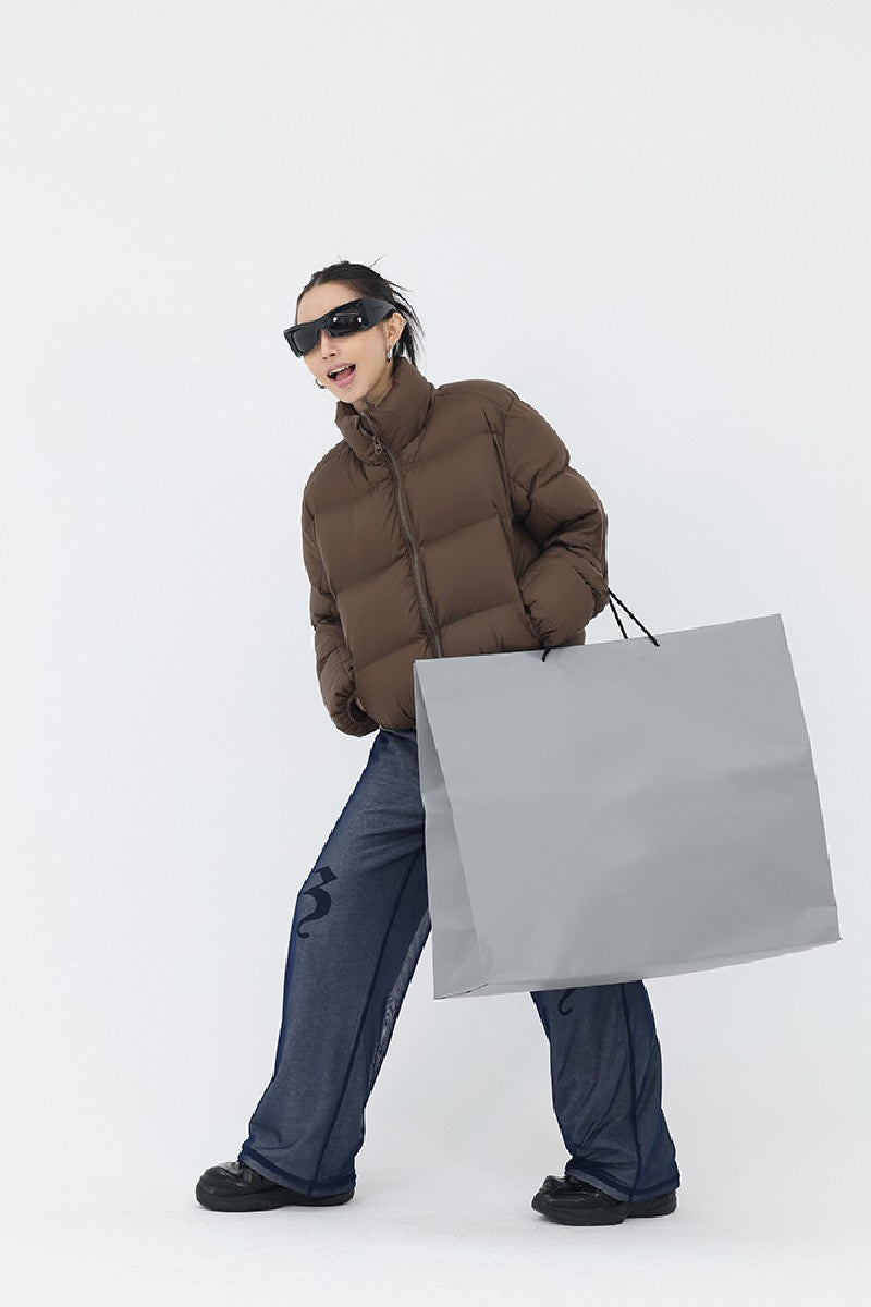Modern Cropped Down Jacket