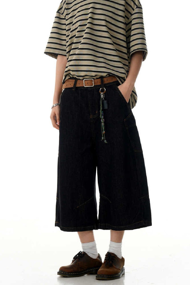 Raw Denim Cargo Jorts