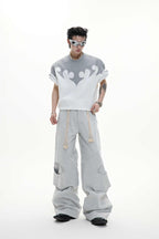 Burnout Rhinestone Cotton Tee