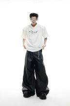 Iridescent Deconstructed V-Neck Tee