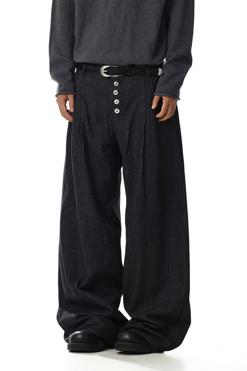 Five Button Pleated Pants