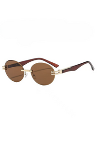 Gold Frame Dark Brown Sheet
