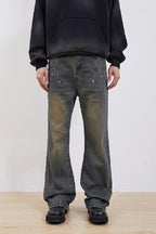 Mud Straight Loose Jeans
