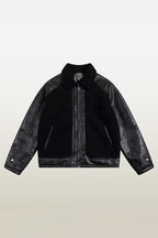 Velvet Stitched Sherpa Jacket
