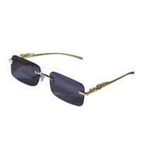 Gold Frame Black Lens