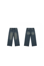 Washed Straight Jeans