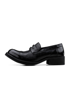 Pointed Leather Loafer Shoes