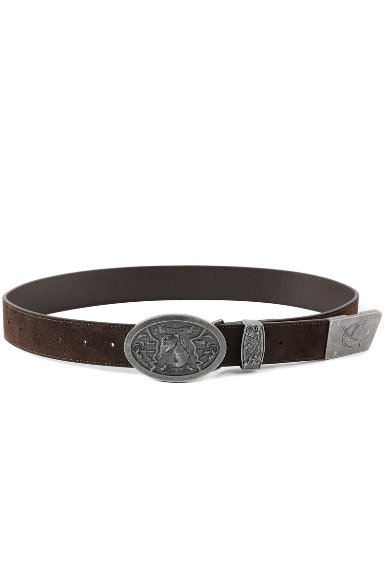 Embossed Leather Belt