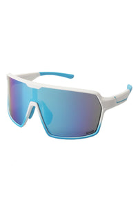 Matt Solid White Lower Frame Side Sprayed With Matt Solid Blue + Gray Plated With Ice Blue