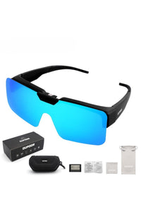Black Frame - Dazzling Blue Film (Polarized Type)