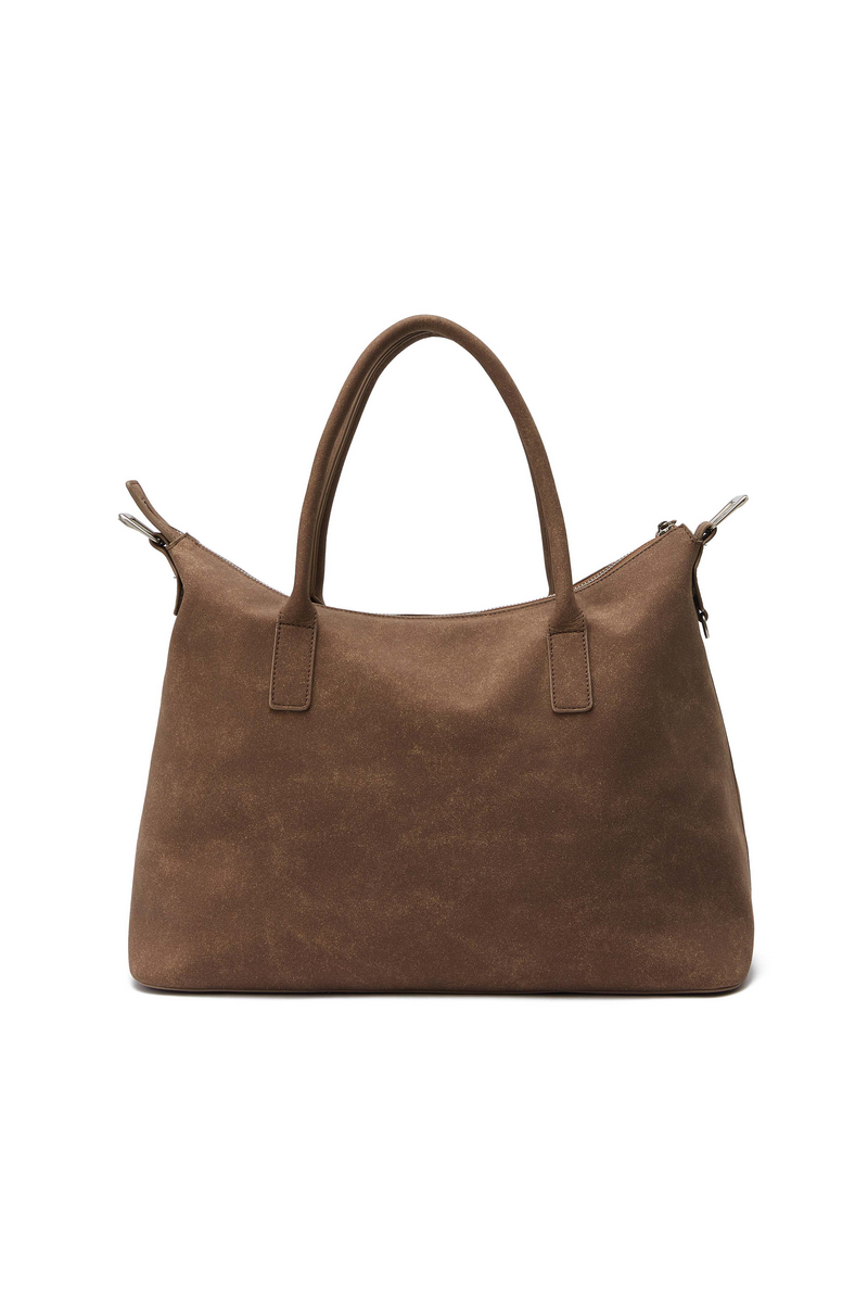 Washed Suede Tote Bag