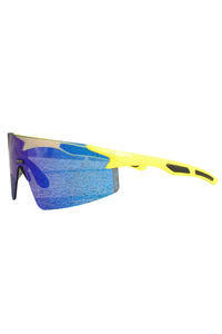 3 Lenses Yellow Frame Blue Lenses