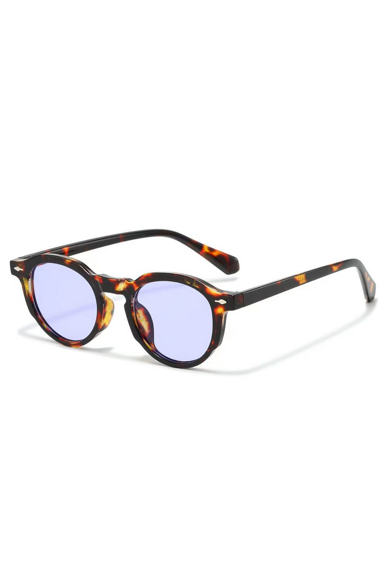 Retro Studded Oval Sunglasses