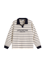 Striped Long Sleeve Polo