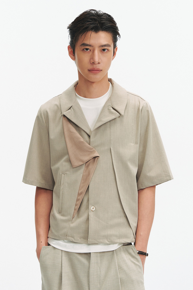 Convertible Wool Shirt