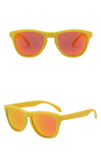 Fluorescent Yellow Frame Real Red