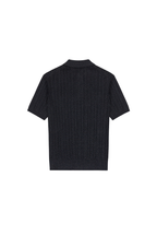 Jacquard Knit Polo Shirt