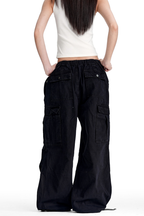 Washed Multi Pocket Cargo Pants