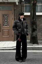 Satin Boxy Down Jacket