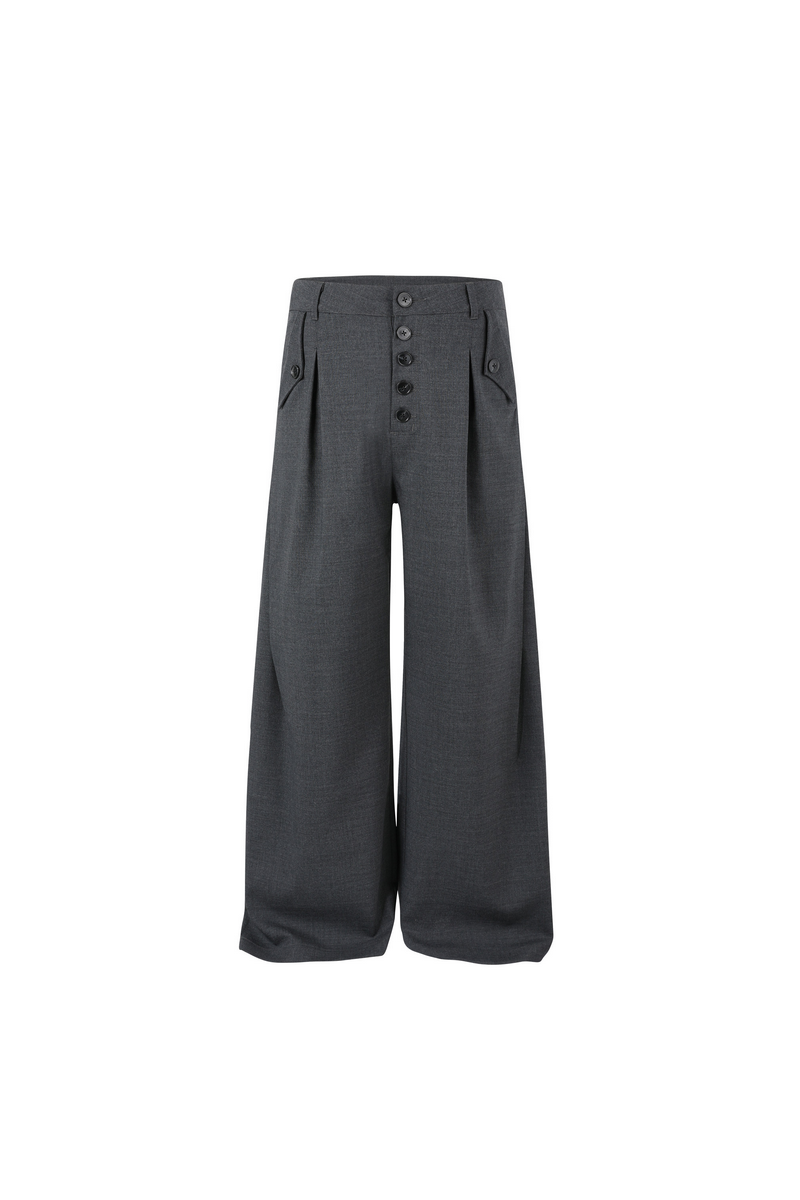 Textured Wool Trousers
