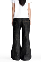 Deconstructed Raw Denim Jeans