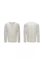 Deep V Neck Long Sleeve