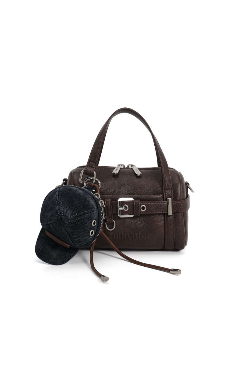 Leather Moto Pillow Bag