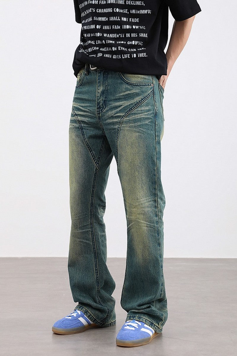 Washed Flared Jeans
