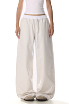Patchwork Stripe Wide Pants