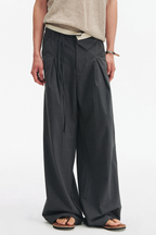 Striped Wrap Trousers