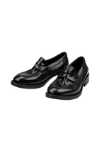 Distressed Pointed Loafer Shoes