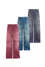 Striped Boro Patch Jeans