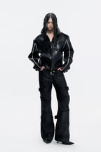 Carbon Trim Biker Jacket