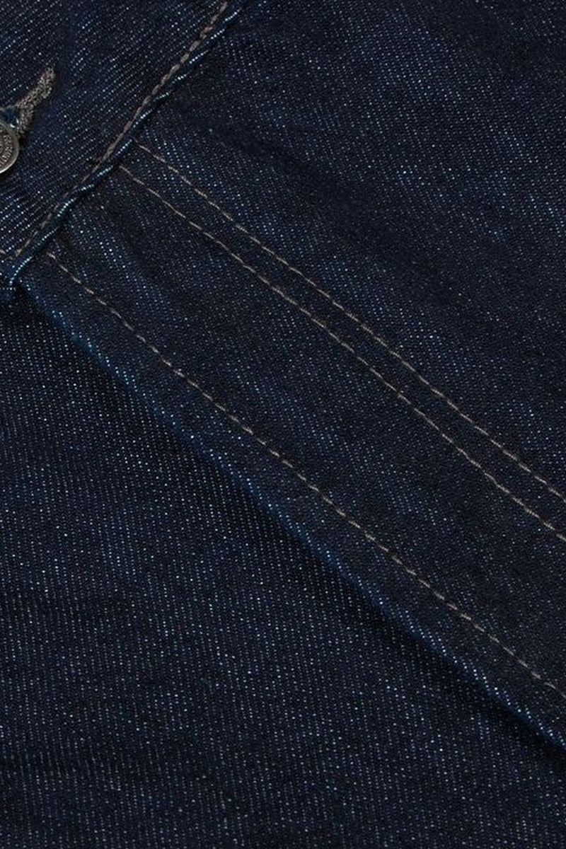 Vintage Raw Denim Wide-Leg Jeans