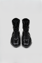 Paneled High Top Boxing Boots