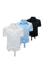 Layered Embroidered Linen Shirt
