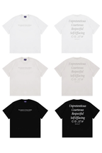 Multi Line Print T-Shirt