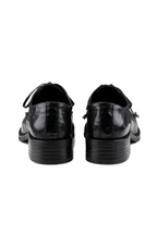Wrinkled Leather Derby Shoes