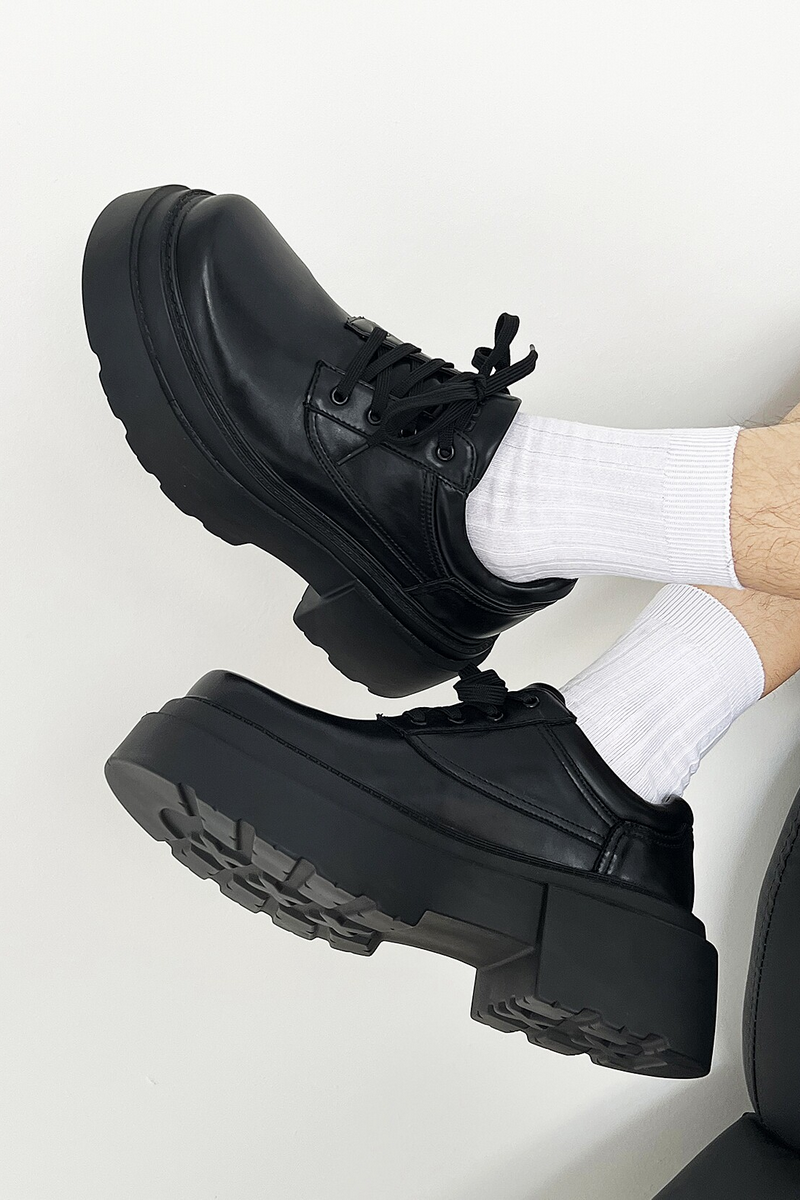 Chunky Platform Derby Shoes