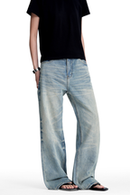 Washed Stacked Jeans