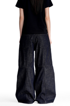 Raw Denim Wide Jeans