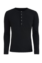 Snap Button Henley Shirt