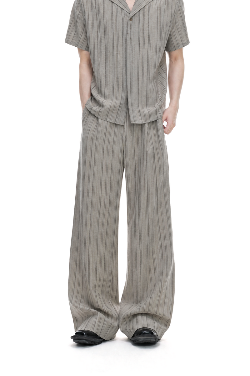 Striped Cuban Loose Trousers