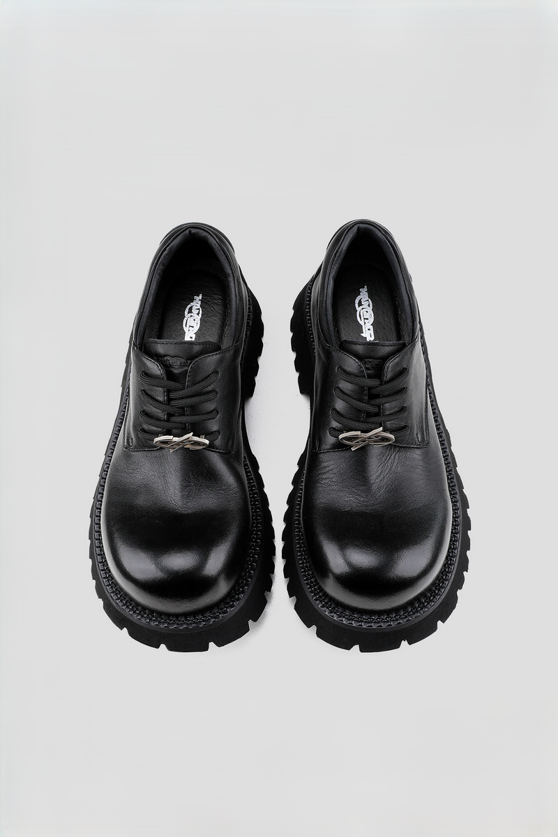 Chunky Leather Derby Shoes