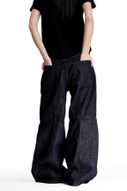 Raw Denim Wide Jeans